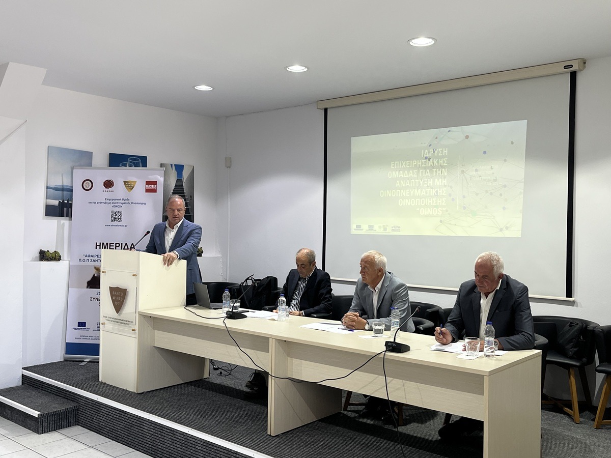 ΥφΑΑΤ, Δ. Σταμενίτης από Σαντορίνη: «Ο ελληνικός οίνος αξίζει να πρωταγωνιστεί διεθνώς».