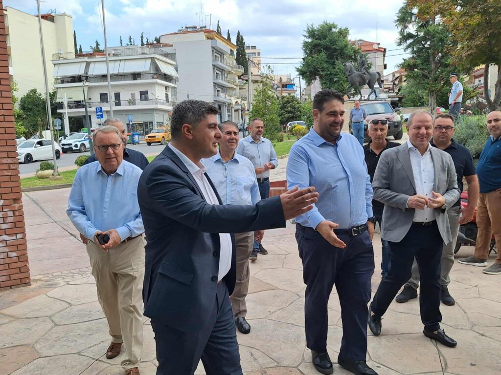 Επίσκεψη του ΥΠΕΣ Θ. Λιβάνιου στο Δήμο Πέλλας- Δημιουργική συνεργασία με τον Δήμαρχο Στ. Φουντουκίδη