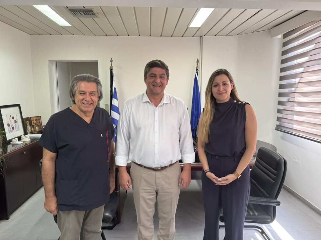 Συνάντηση του Δημάρχου Πέλλας με τη νέα Αν. Διοικήτρια της Νοσοκομειακής Μονάδας Γιαννιτσών