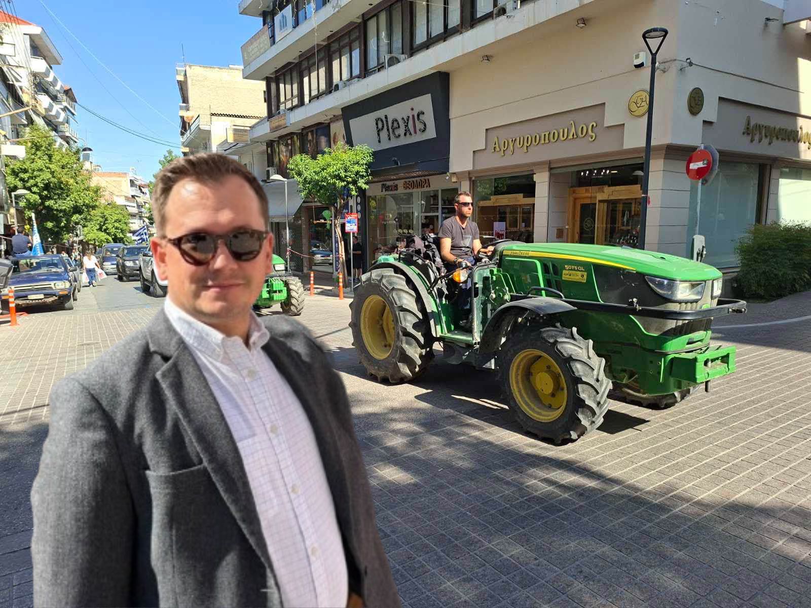 Στο συλλαλητήριο των αγροτών στα Γιαννιτσά παρέστη ο Αντιδήμαρχος, Νίκος Δόντσης