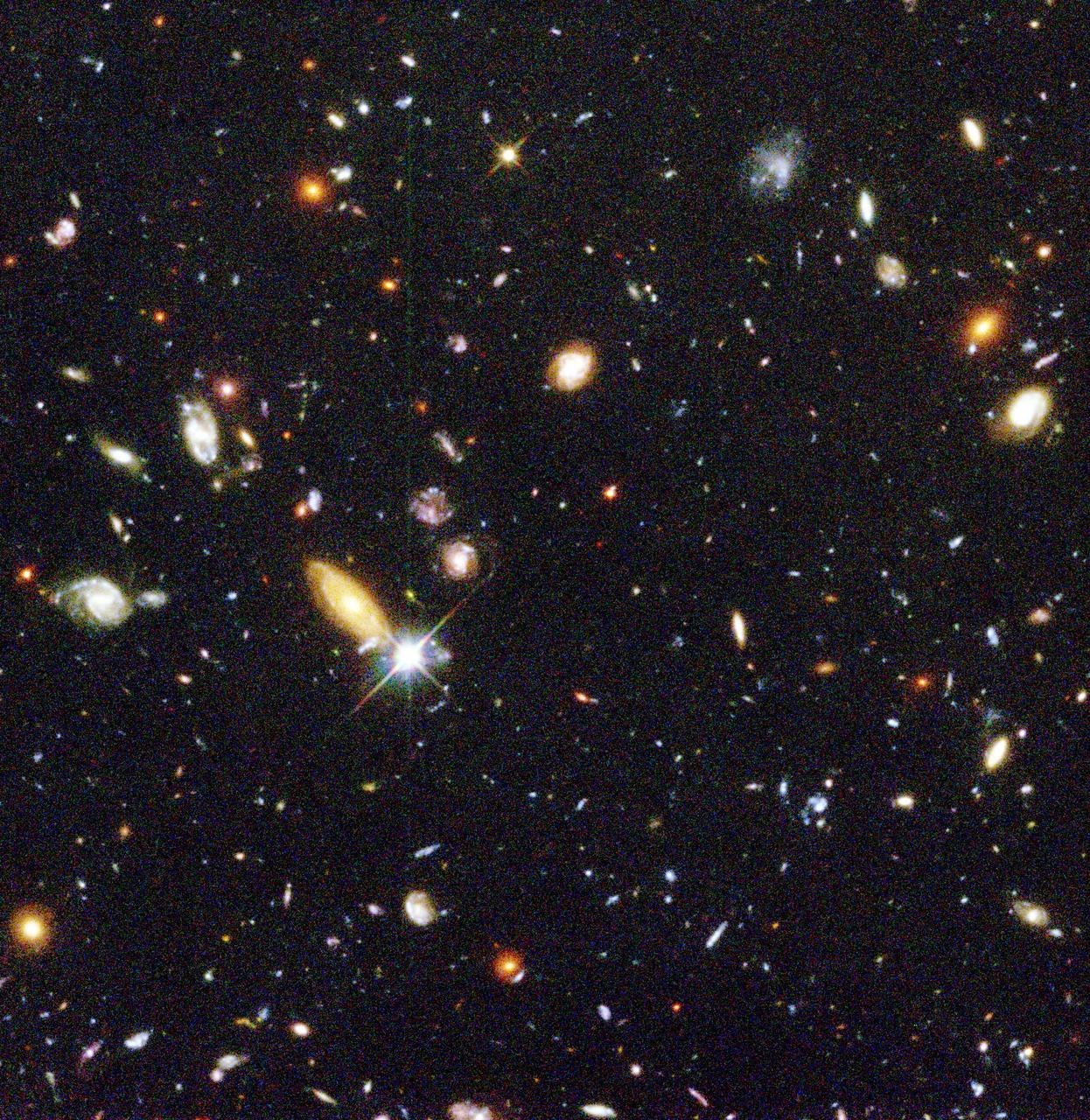 Γαλαξίες στο Hubble Deep Field — αστρονομική εικόνα αρχείου